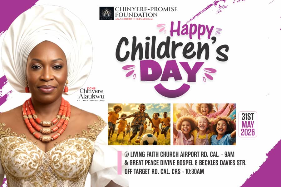 Chinyere-Promis Foundation Children's Day Celebration 2026